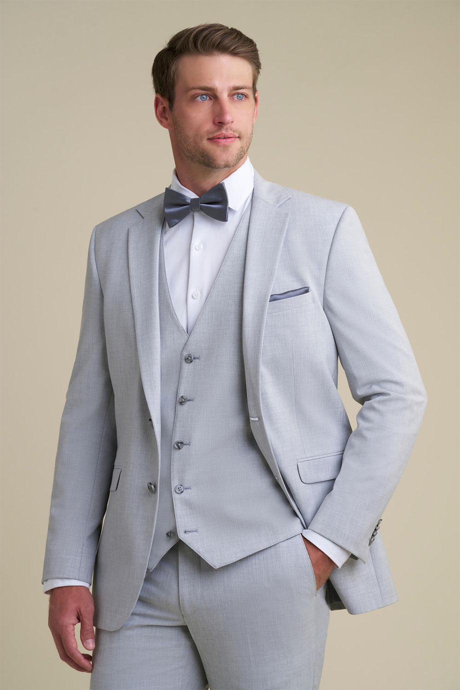 Allure Men "Savoy" Light Grey Suit Jacket (Separates)