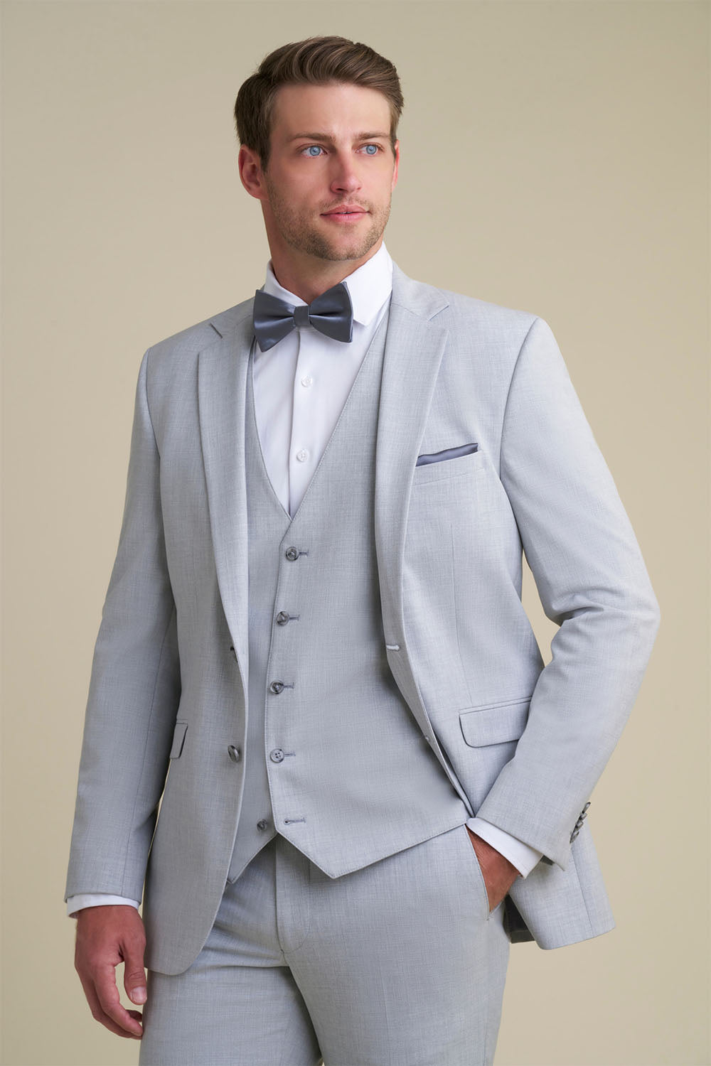 Allure Men "Savoy" Light Grey Suit Jacket (Separates)