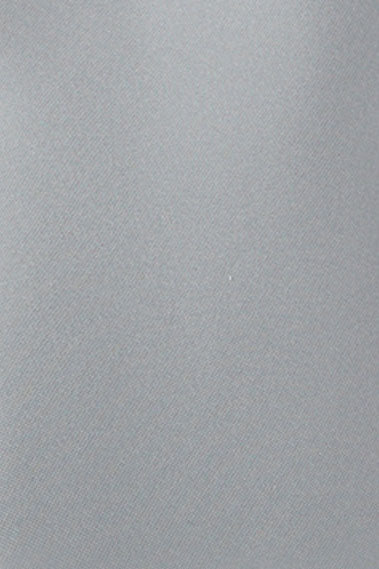 Platinum Solid Satin Silk Pocket Square