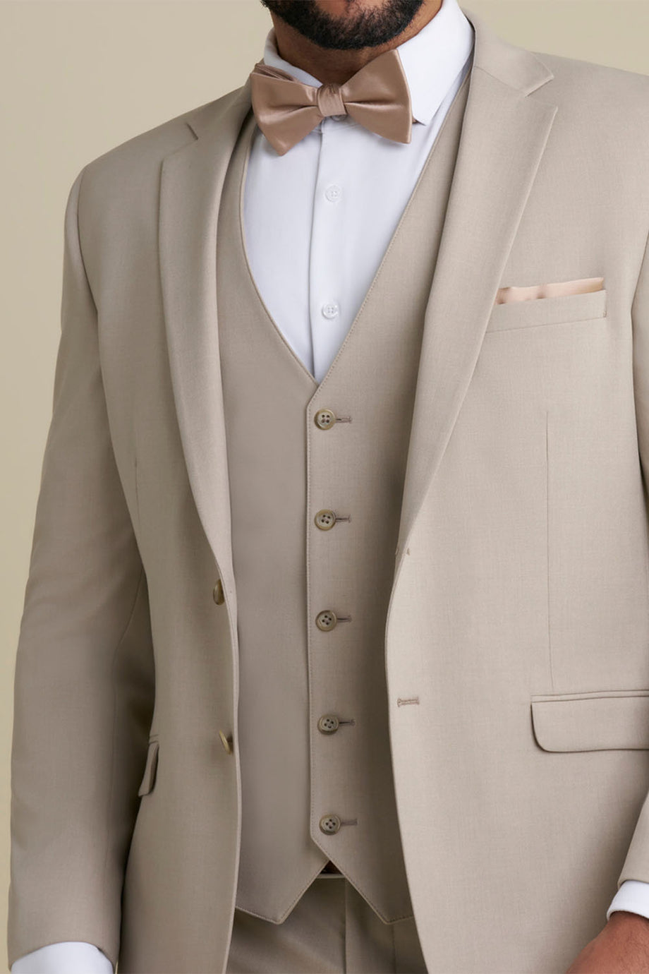 Allure Men Tan "Windsor" Vest