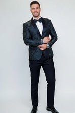 "Amsterdam" Black Tuxedo Jacket (Separates)