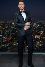 "Amsterdam" Black Tuxedo Jacket (Separates)