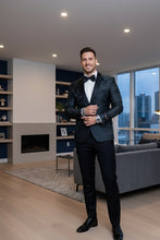 "Amsterdam" Black Tuxedo Jacket (Separates)