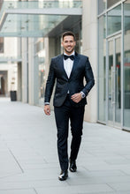 "Amsterdam" Black Tuxedo Jacket (Separates)