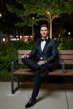 "Amsterdam" Black Tuxedo Jacket (Separates)