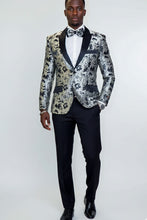 "Amsterdam" Silver Tuxedo Jacket (Separates)