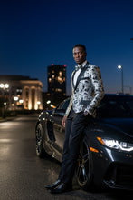 "Amsterdam" Silver Tuxedo Jacket (Separates)