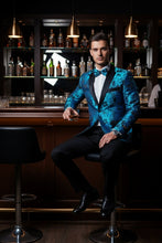 "Amsterdam" Turquoise Tuxedo Jacket (Separates)