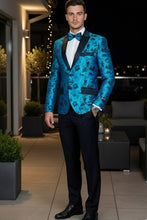 "Amsterdam" Turquoise Tuxedo Jacket (Separates)