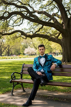 "Amsterdam" Turquoise Tuxedo Jacket (Separates)