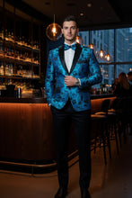 "Amsterdam" Turquoise Tuxedo Jacket (Separates)