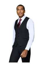 Bergamo Elegant "Ashford" Black 2-Button Notch Suit (3-Piece Set)