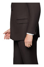 Bergamo Elegant "Ashford" Dark Brown 2-Button Notch Suit (3-Piece Set)