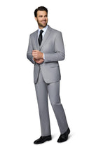 Bergamo Elegant "Ashford" Light Grey 2-Button Notch Suit (3-Piece Set)