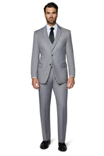 Bergamo Elegant "Ashford" Light Grey 2-Button Notch Suit (3-Piece Set)