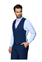 Bergamo Elegant "Ashford" New Blue 2-Button Notch Suit (3-Piece Set)