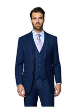 Bergamo Elegant "Ashford" New Blue 2-Button Notch Suit (3-Piece Set)