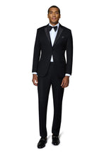 Bergamo Elegant "Pembroke" Black 2-Button Notch Tuxedo (2-Piece Set)