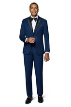 Bergamo Elegant "Pembroke" New Blue 2-Button Notch Tuxedo (2-Piece Set)