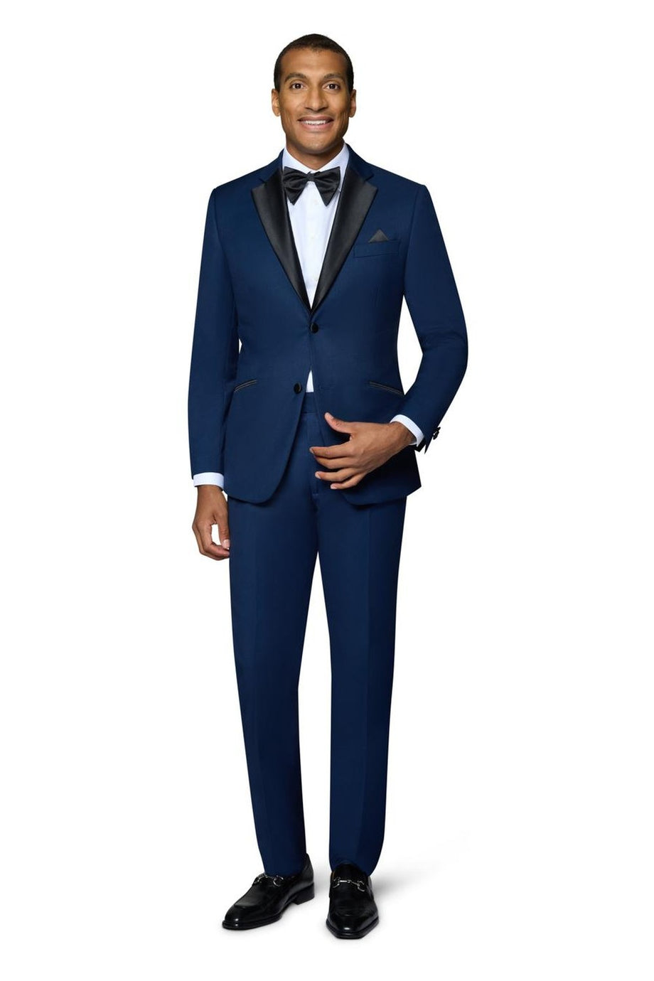 Bergamo Elegant "Pembroke" New Blue 2-Button Notch Tuxedo (2-Piece Set)
