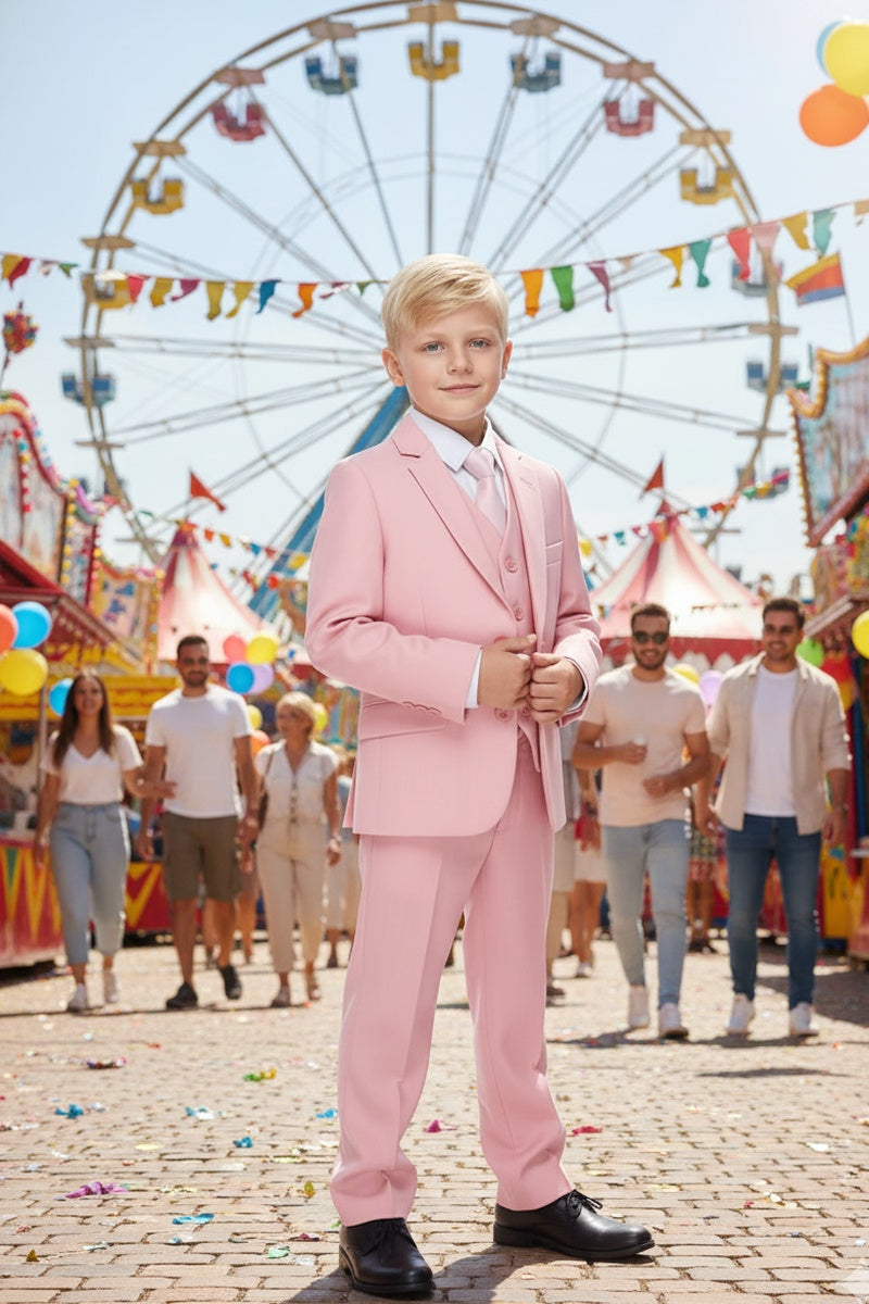 "Liam" Kids Blush Suit (5-Piece Set)