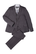 BLACKTIE "Liam" Kids Charcoal Suit (5-Piece Set)