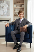BLACKTIE "Liam" Kids Charcoal Suit (5-Piece Set)