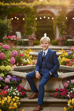 "Liam" Kids Indigo Suit (5-Piece Set)