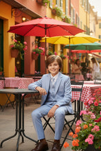 "Liam" Kids Powder Blue Suit (5-Piece Set)