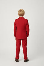 "Liam" Kids Red Suit (5-Piece Set)