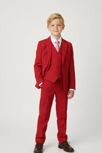 BLACKTIE "Liam" Kids Red Suit (5-Piece Set)