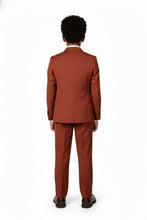 "Liam" Kids Rust Suit (5-Piece Set)