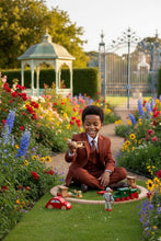 "Liam" Kids Rust Suit (5-Piece Set)