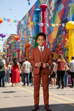 "Liam" Kids Rust Suit (5-Piece Set)