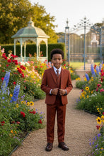 BLACKTIE "Liam" Kids Rust Suit (5-Piece Set)