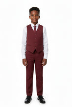 "Liam" Kids Wine Suit (5-Piece Set)