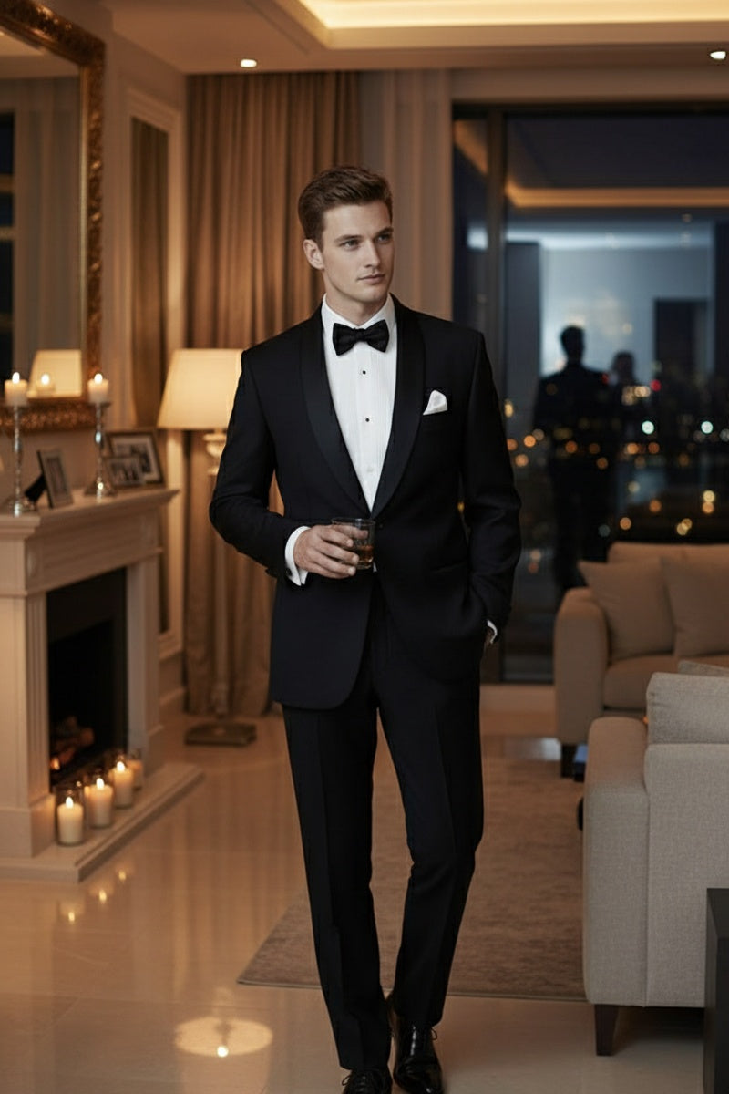 BLACKTIE "London" Black Tuxedo Jacket (Separates)