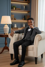 BLACKTIE "London" Kids Charcoal Tuxedo (5-Piece Set)