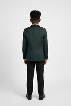 "Mason" Kids Hunter Green Suit (5-Piece Set)