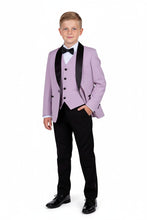 "London" Kids Lavender Tuxedo (5-Piece Set)