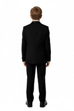 "London" Kids Onyx Black Tuxedo (5-Piece Set)