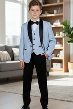 "London" Kids Powder Blue Tuxedo (5-Piece Set)