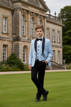 "London" Kids Powder Blue Tuxedo (5-Piece Set)