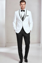 BLACKTIE "Xavier" White Tuxedo Jacket