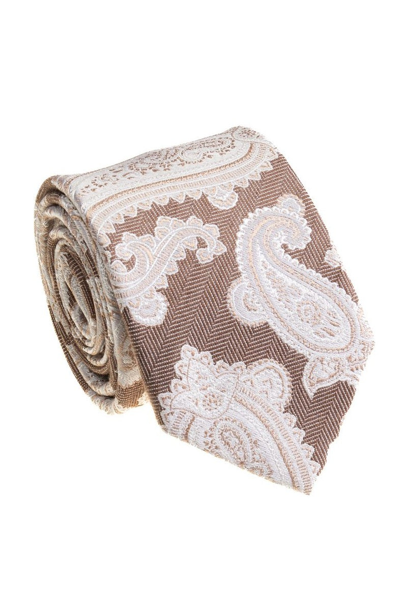 Bocara Bocara Taupe Necktie (B25-6059A)