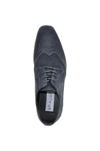 Bravo "King" Blue Suede Tuxedo Shoes