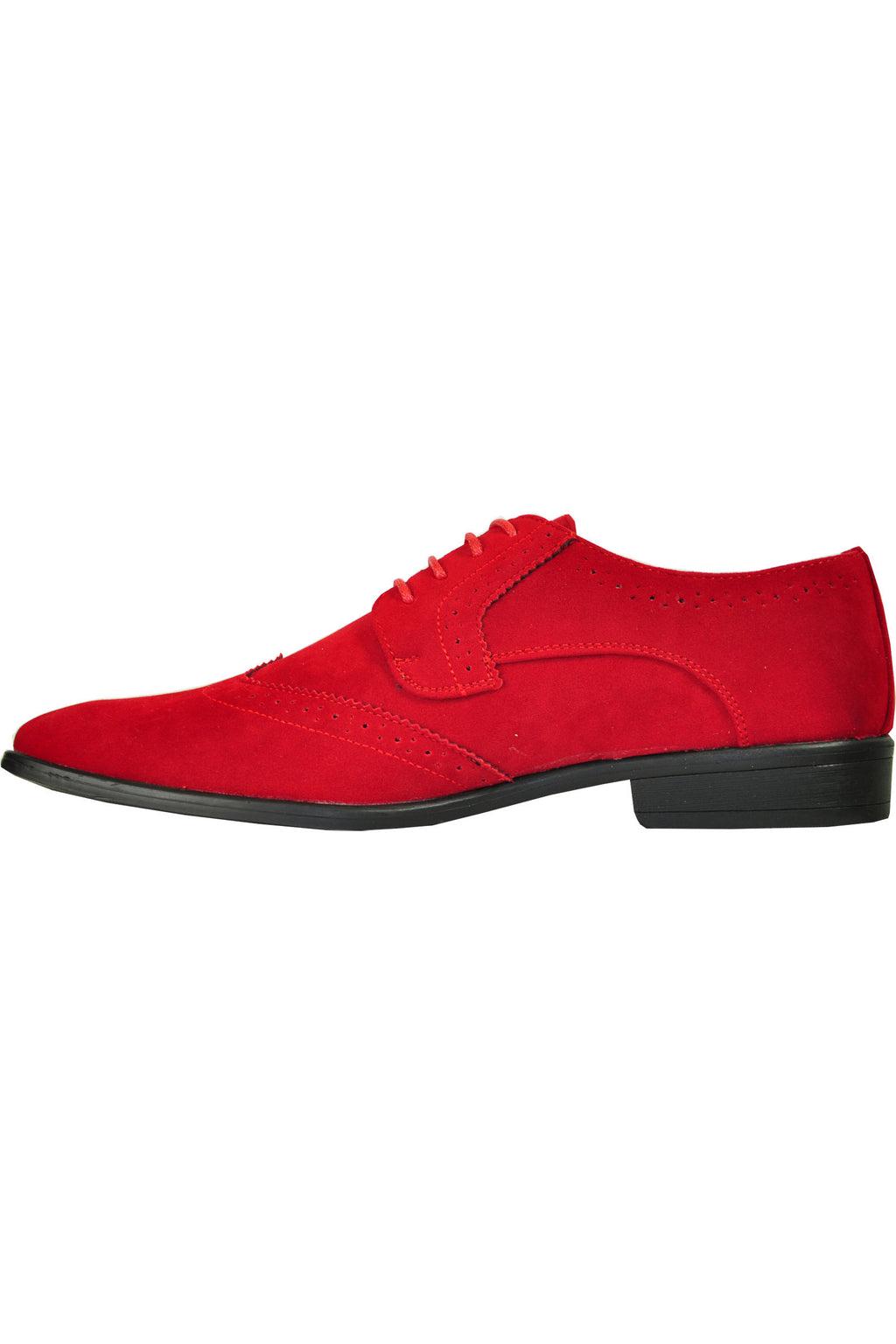 Bravo King Red Suede Tuxedo Shoes 14 Wide (EE) Bravo King Red Suede Tuxedo Shoes 14 Wide (EE)
