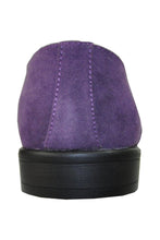 "King" Purple Suede Tuxedo Shoes