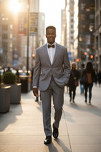 Caravelli "Manhattan" Light Grey 2-Button Notch Tuxedo (2-Piece Set)