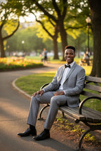 Caravelli "Manhattan" Light Grey 2-Button Notch Tuxedo (2-Piece Set)